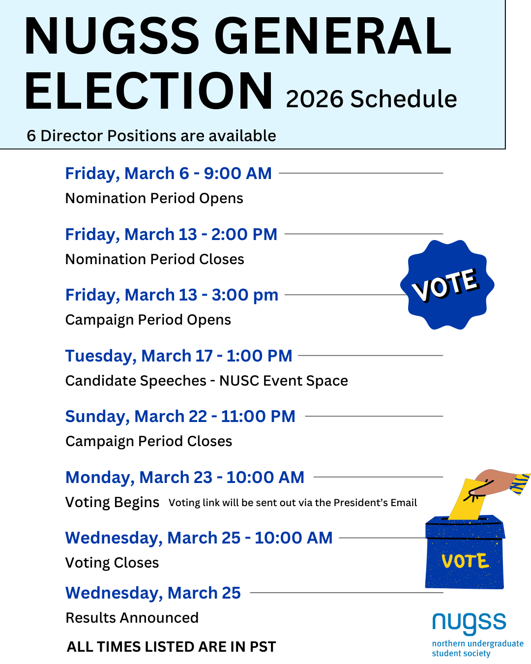 NUGSS General Election Campaign Period