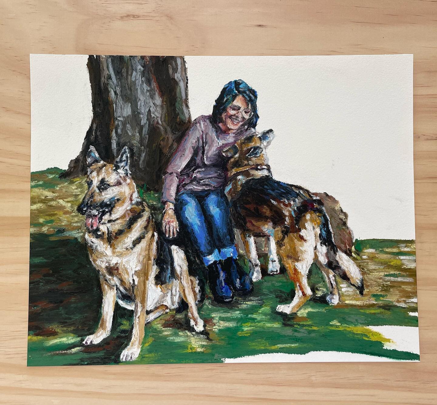 This week, please send extra love to the folks at @the_getawayintheozarks who had to say goodbye to their dear dog. 
.
It was my privilege to create a portrait for their family this spring. I am always honored to help celebrate the life of my clients
