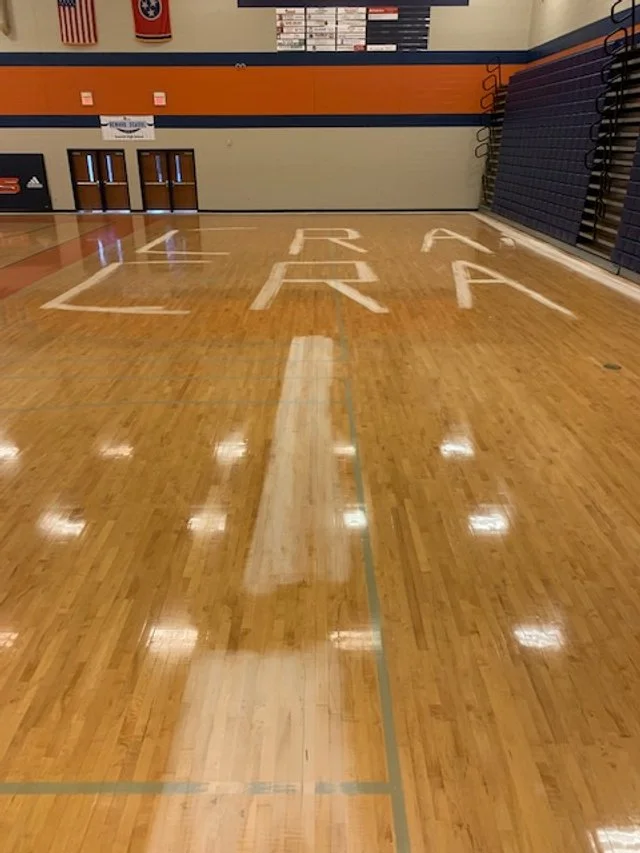 Gym Floor Logos — Corlew & Perry Fine Flooring