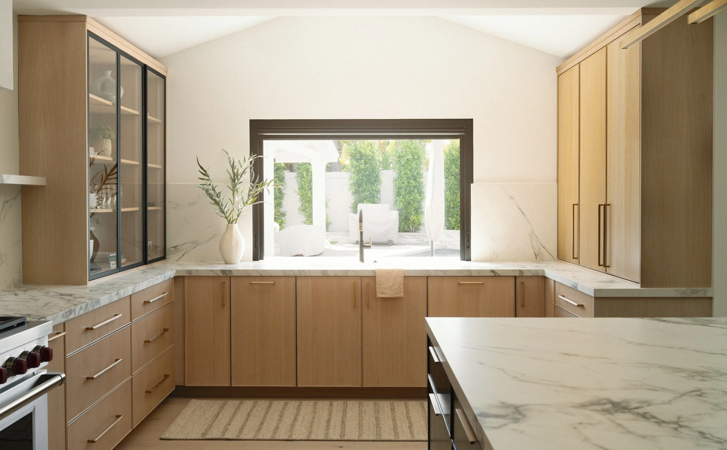 Jonathons Coastal Living interior design custom kitchen remodel showcasing modern and sleek design in Costa Mesa, Orange County, CA