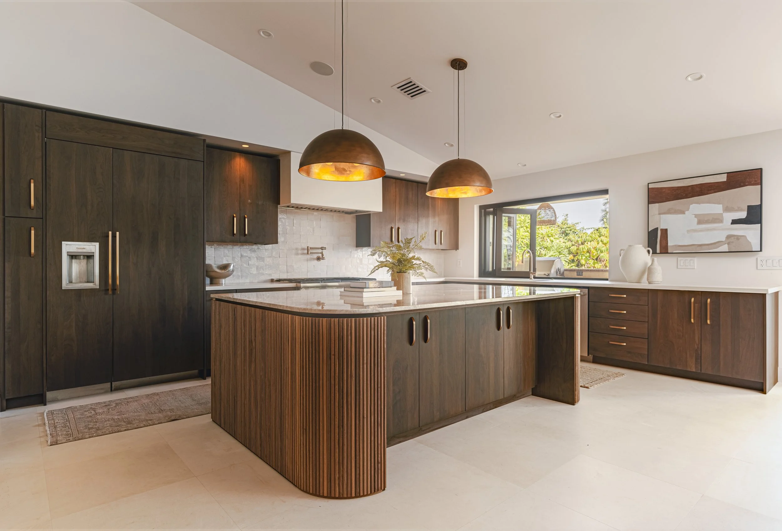 Warm Walnut Mediterranean Kitchen Remodel in Yorba Linda, CA