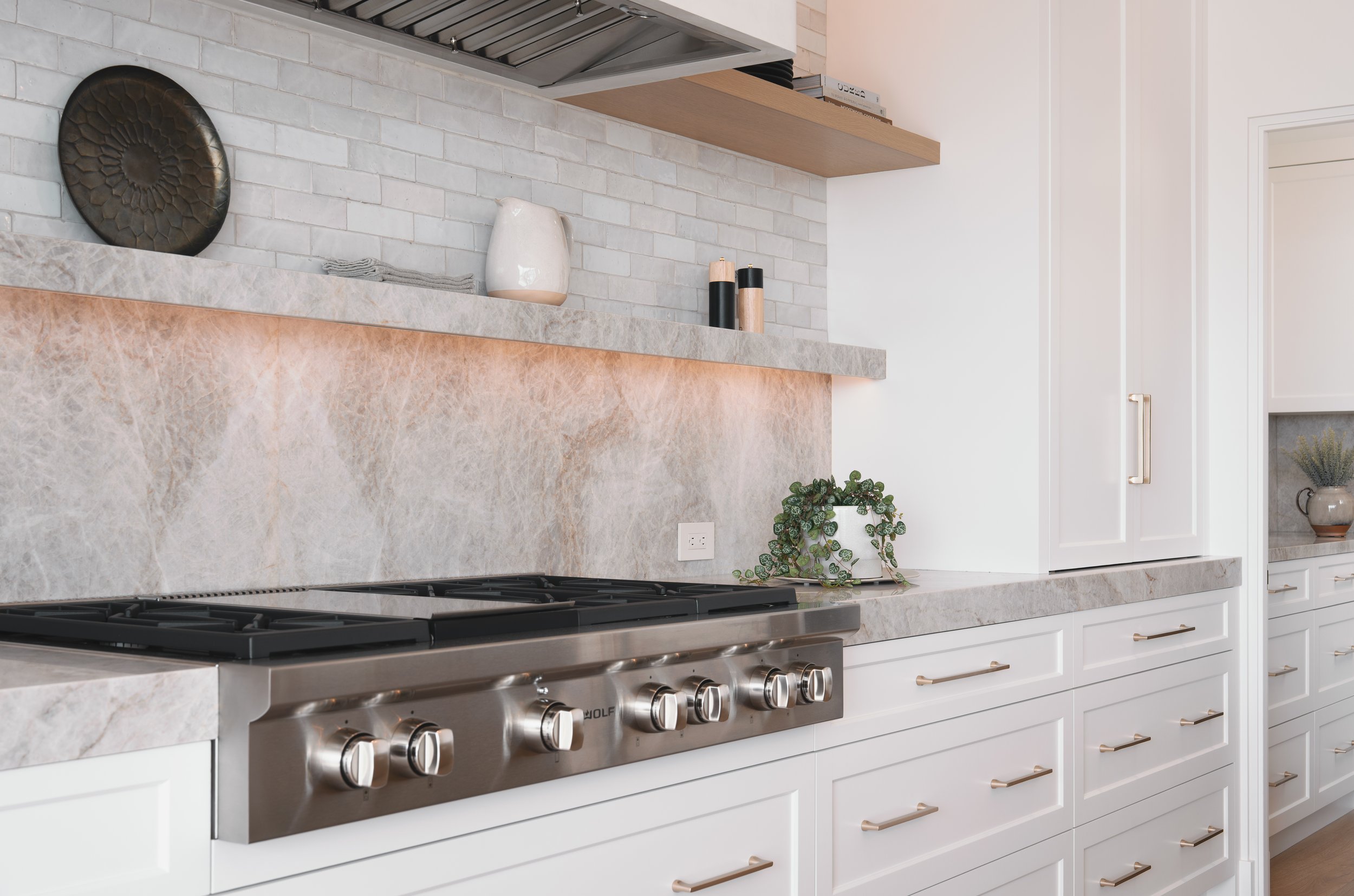 Cool whites and grey tone kitchen remodel in Dana Point, CA