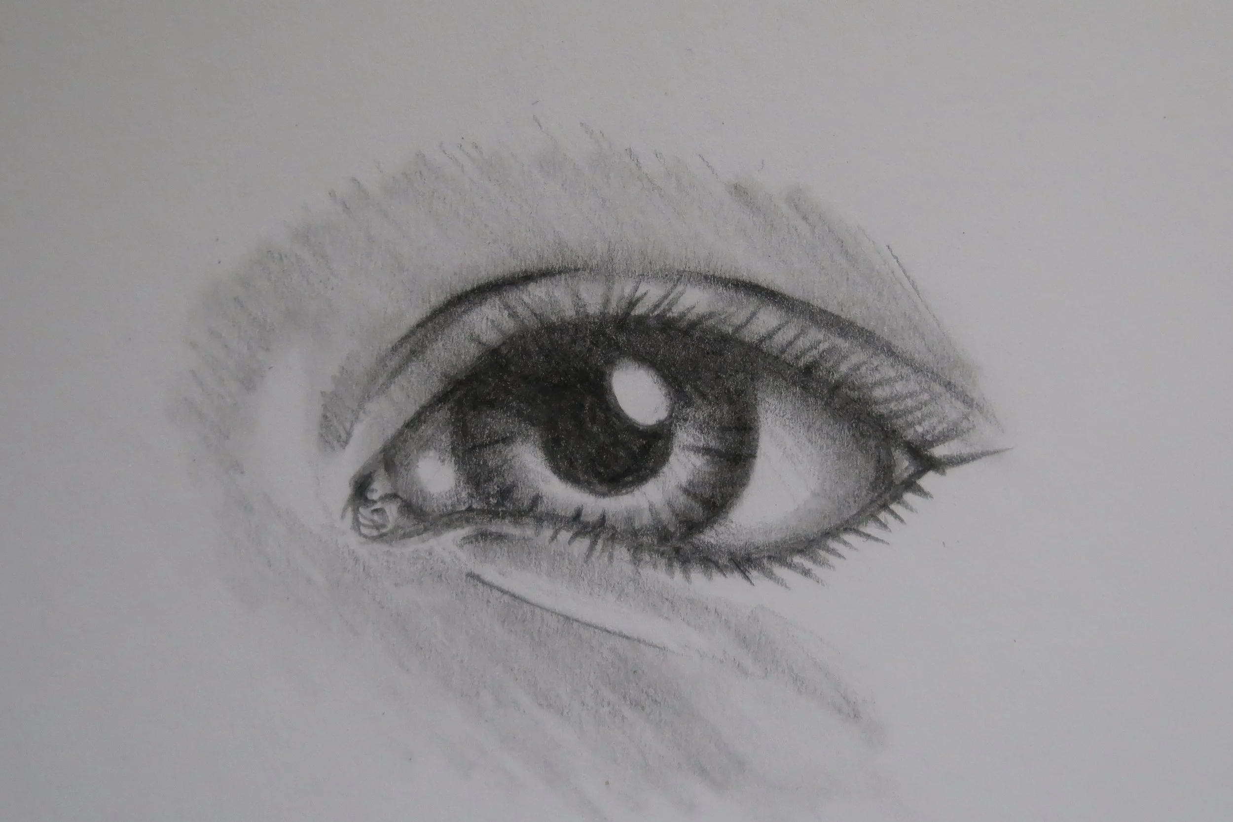 How to draw an eye simply