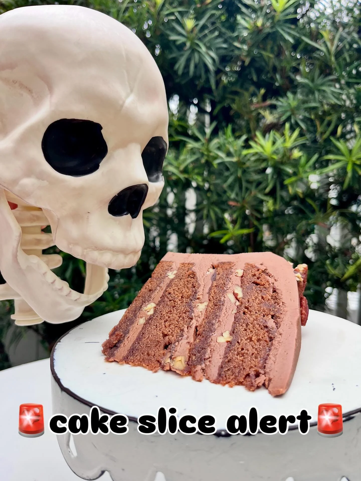 Coca-Cola cake slice: chocolate Coca-Cola cake with marshmallows, chocolate Coca-Cola frosting, and pecans. 
The classic sheet cake turns layer cake and you definitely want a slice. If you grew up with it, you need a bite of nostalgia! If you’