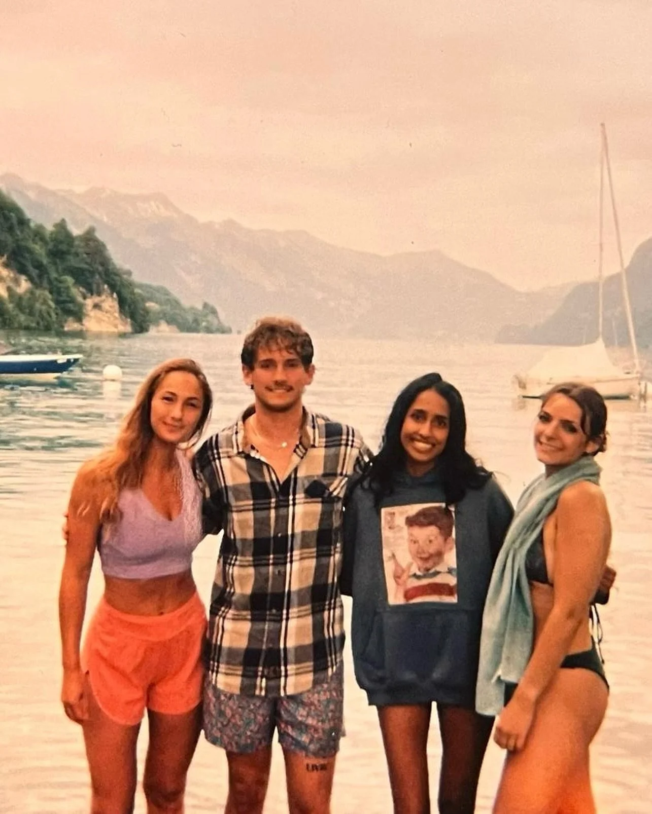 When the window-wrapped train makes its way into Interlaken Station, the picturesque views greet you with infinitely long waterfalls, stunning white-capped mountains, and a sense that you&rsquo;re now fully engulfed in Switzerland. The lakes make you