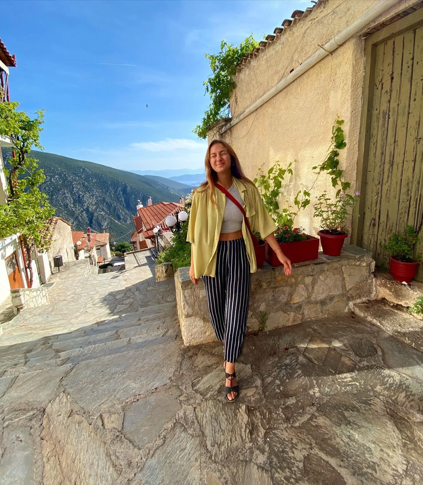 They say that Delphi was built on a natural gas deposit, which essentially made everyone trip balls leading to the social construction of oracles (aka high as a kite women).

I am not high, but I did have my first Greek beer, get a little tipsy, and 