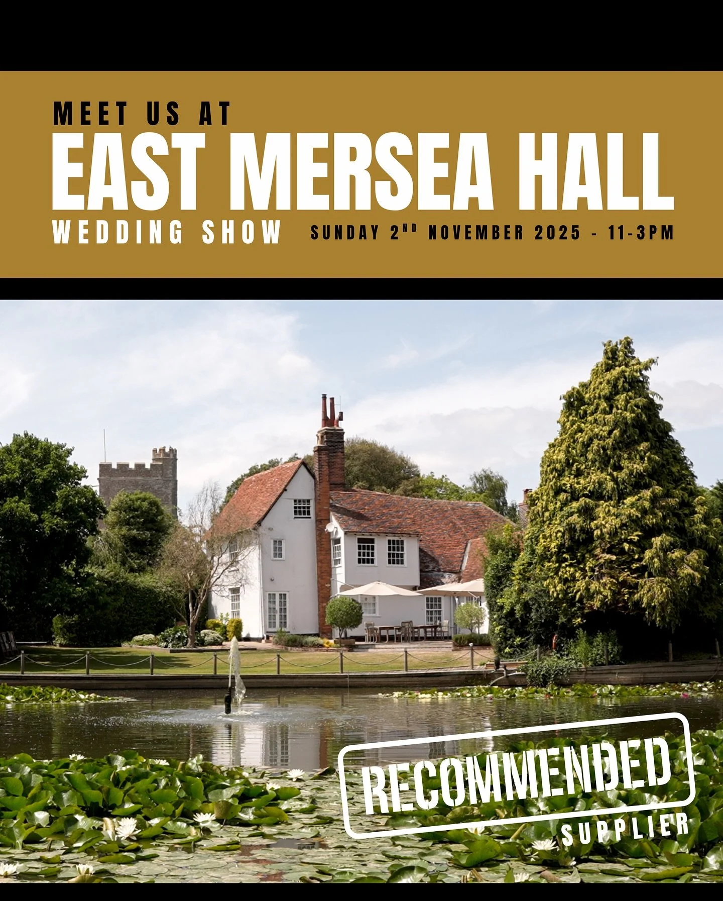 🎥 We&rsquo;re heading to East Mersea Hall tomorrow!

We&rsquo;ll be showcasing our wedding videography and pulling our Video Pod across the Strood so you can see it in action 👀

@eastmerseahall is a venue that&rsquo;s super close to our hearts (we&