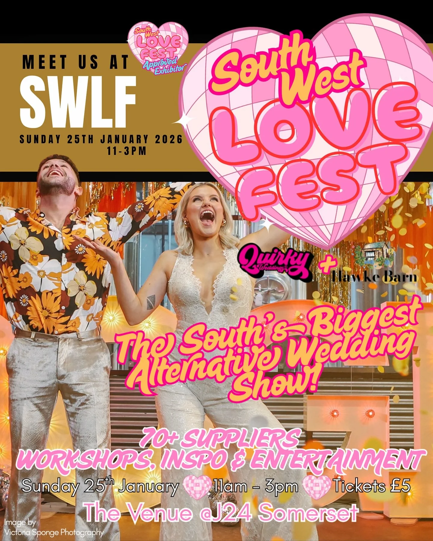 Somerset&hellip; we&rsquo;re coming for you!

We&rsquo;re absolutely buzzing to announce that we&rsquo;ll be showcasing at the South West Love Festival on Sunday 25th January at Junction24, Somerset with @quirky.weddings and a @hawkebarn collab. A we