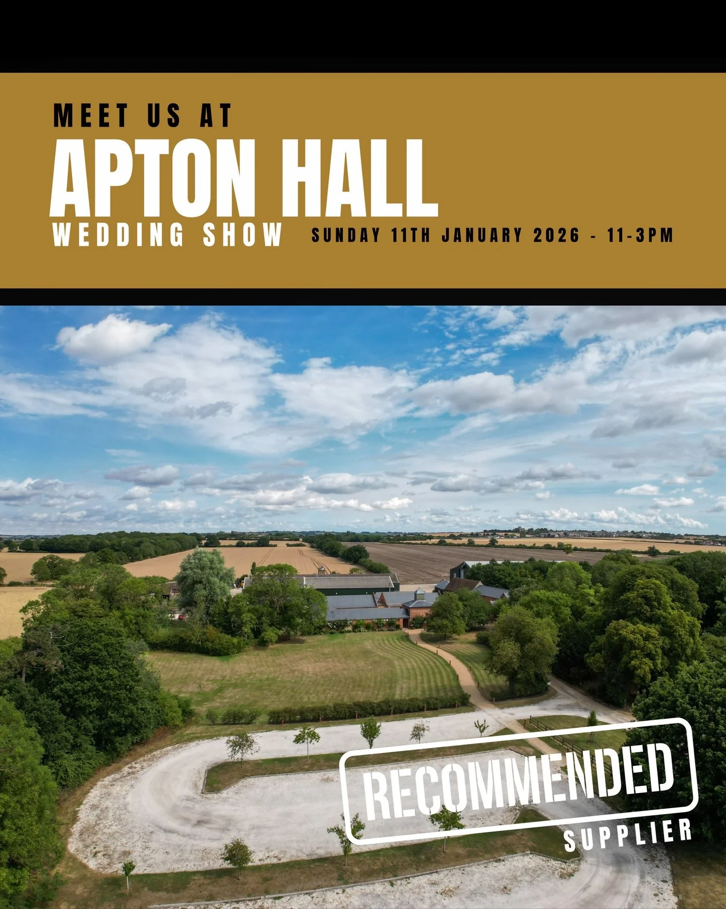 Our first wedding show of 2026! And it had to be here ❤️

We&rsquo;re so excited to be exhibiting our work at @aptonhall with @maineventweddingshows for our very first wedding show of 2026. Next Sunday 11th January

This place isn&rsquo;t just a venu