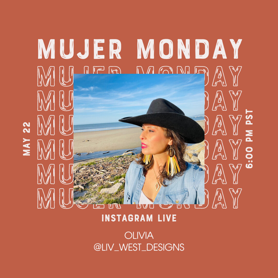 In next week's Mujer Monday series, we will be chatting with Olivia, owner of @liv_west_designs &quot;I want to make jewelry that represents real, everyday people - for the busy college student, soccer mom, nurse, grocery-store clerk, teacher, and st