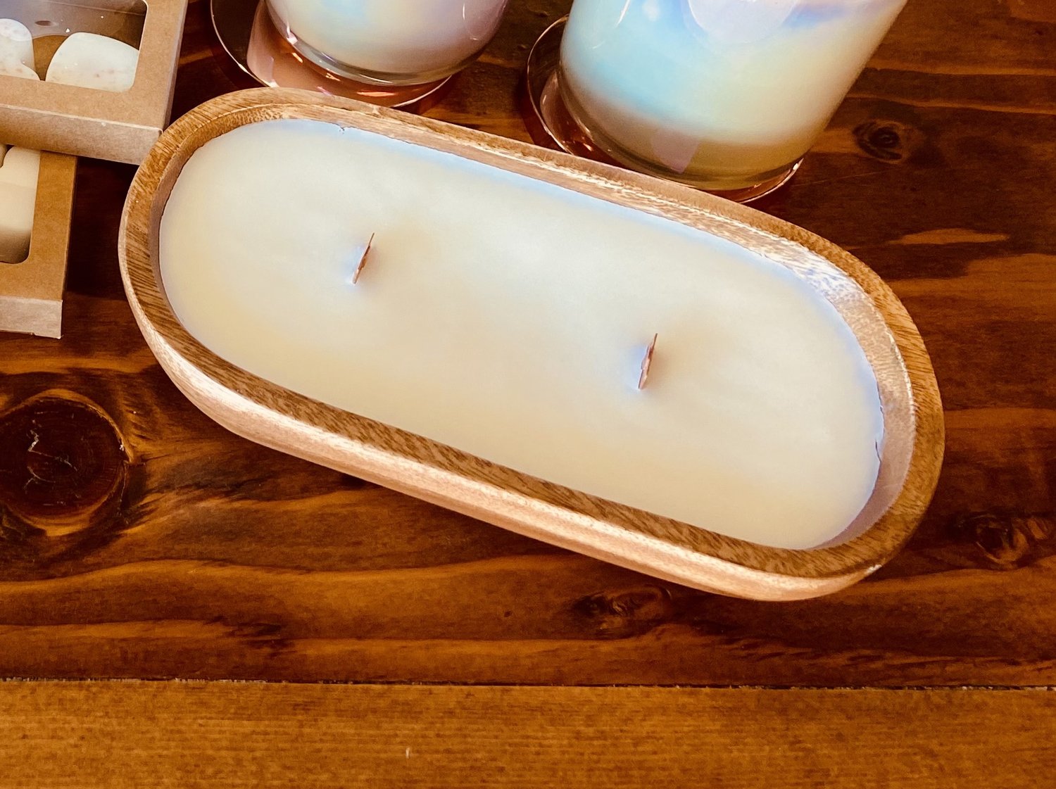 Wholesale Supply Beautiful Candle Ready 3 Wick Dough Bowls Qty 7. Hand  Carved 1142.2 Wood Bowl. Rustic Farm House Home Decor.diy Candle 