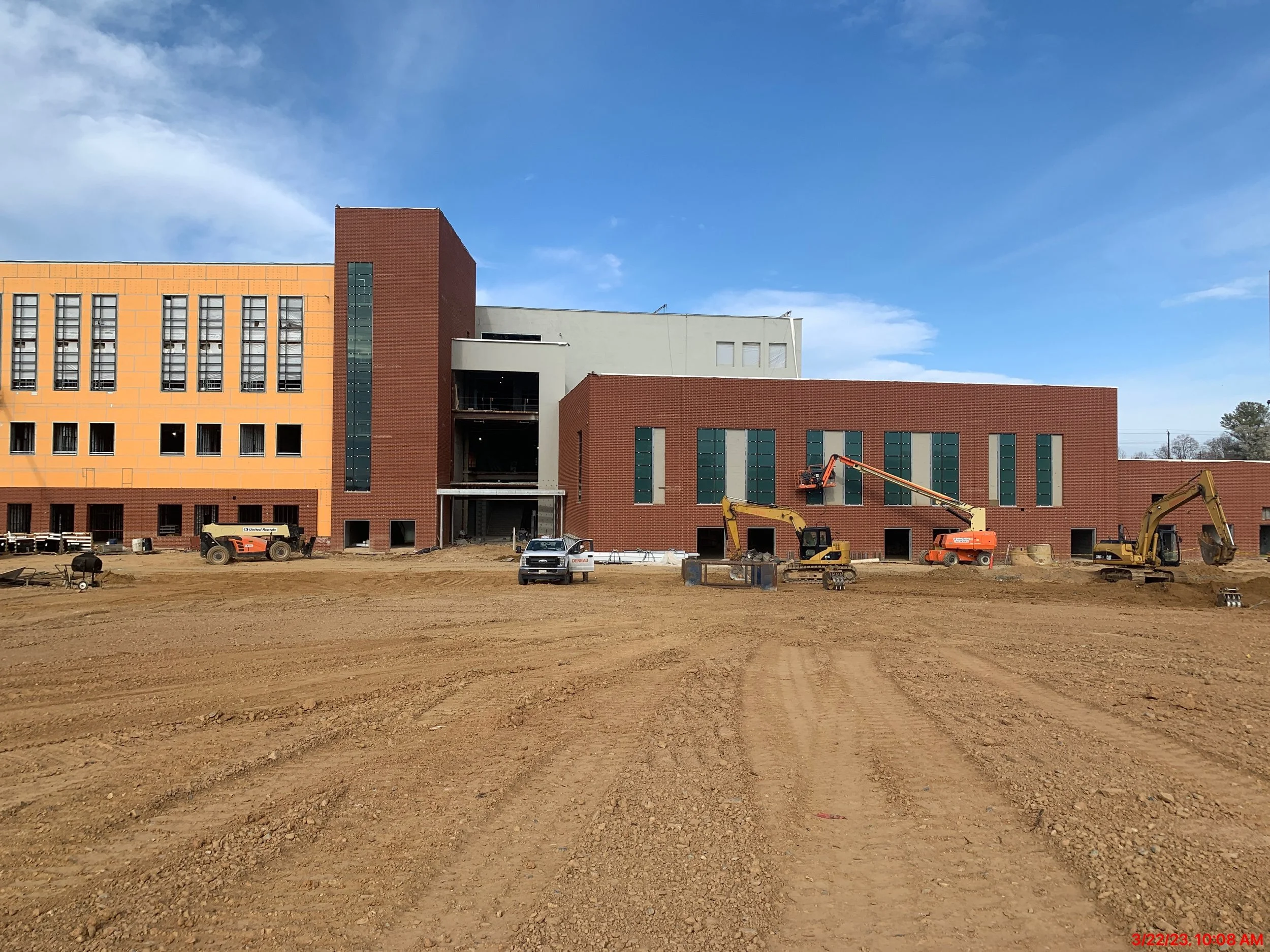 With spring arriving, Woodward continues enclosure.