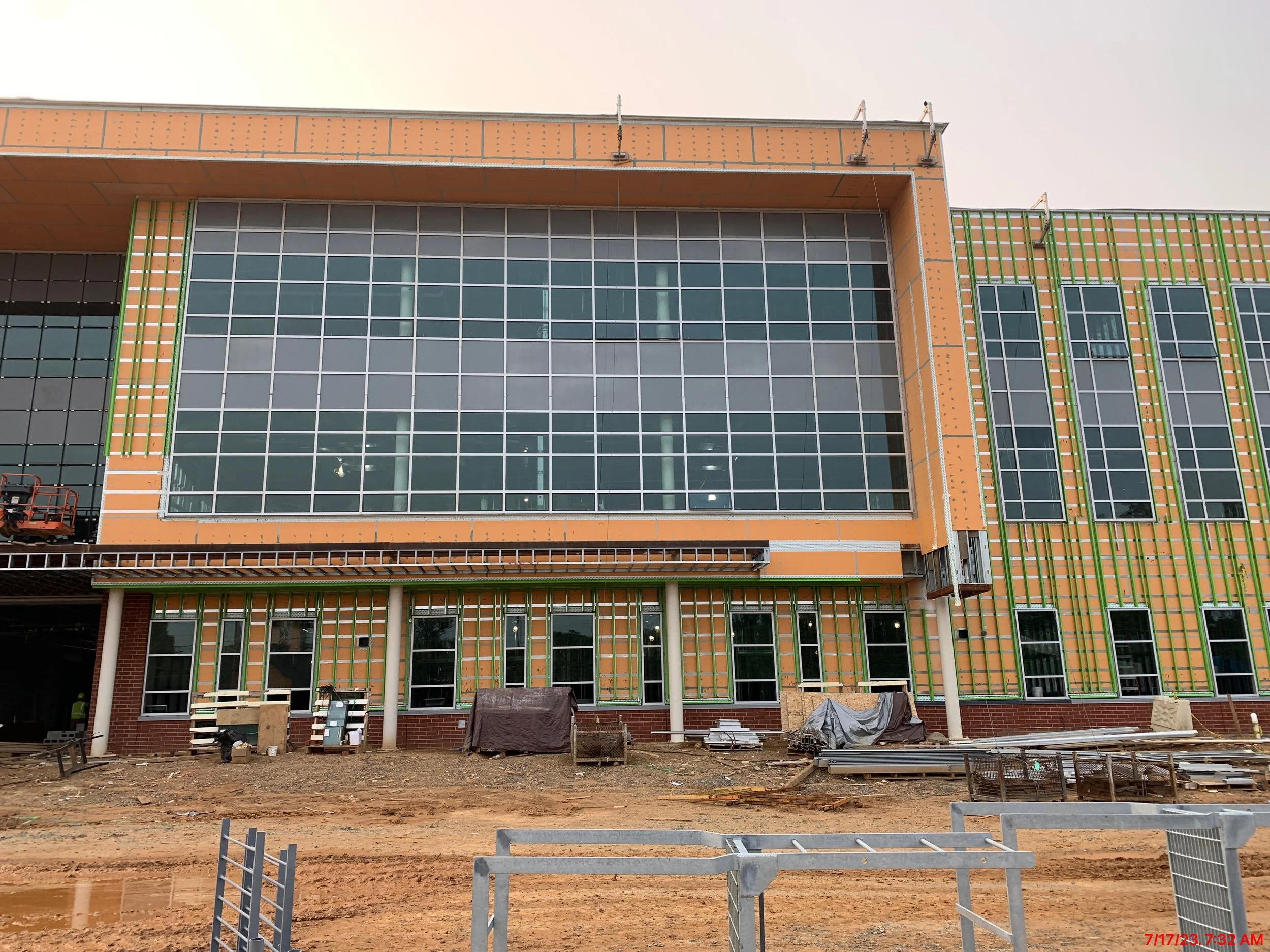 Progress remains strong amongst unusual July weather conditions.