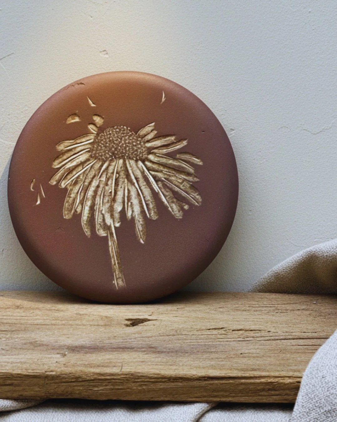 Ich liebe diesen Ton: Gres Rouge de Bourgogne. So satt und dicht, und er brennt wie dunkle Schokolade aus. Ein Trittstein f&uuml;r den Garten, der jetzt noch in aller Ruhe auf den Fr&uuml;hling warten darf.

#gartenkeramik #keramik #gartenliebe #gard