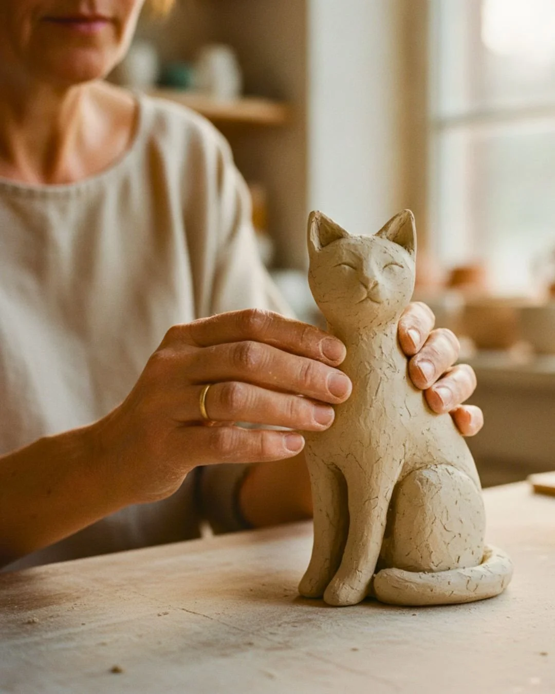 Keramik Workshop für Frauen. Gestalte dein Herztier aus Ton.