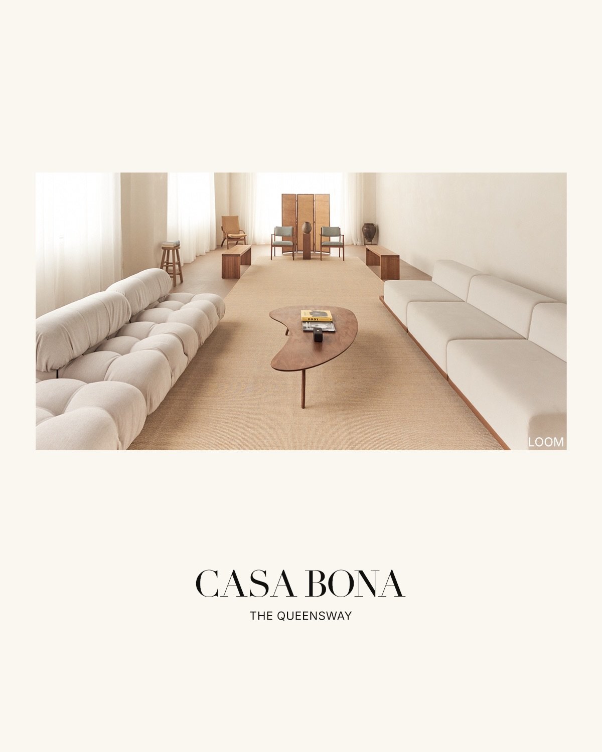 Introducing Casa Bona The Queensway, formerly Howell Studios.

A new chapter shaped in dialogue with Odami, the architecture and design studio behind the award-winning Aesop stores in Yorkville and LA Palisades.

A continued expression of our commitm