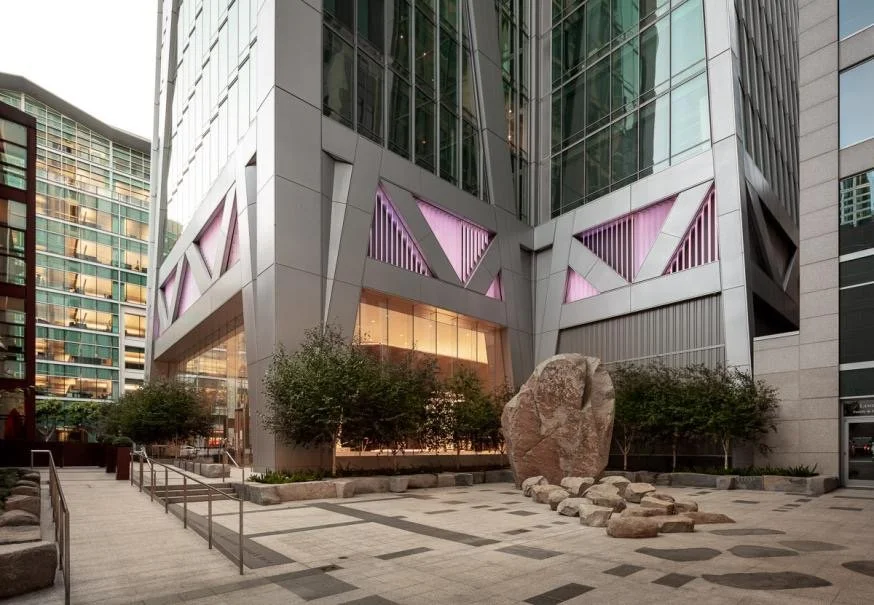 Rendering of street-level courtyard (MPA Landscape). Courtesy of Heller Manus Architects