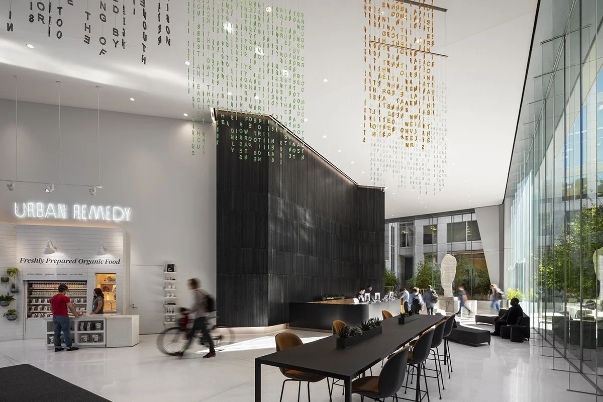 Rendering of ground level Commercial Lobby. Courtesy of Jay Paul Company