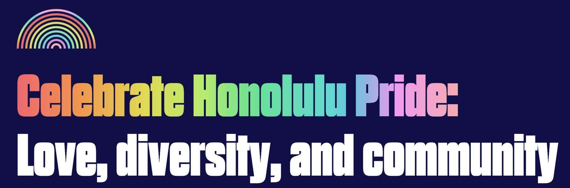 Honolulu Pride Parade & Festival 2025