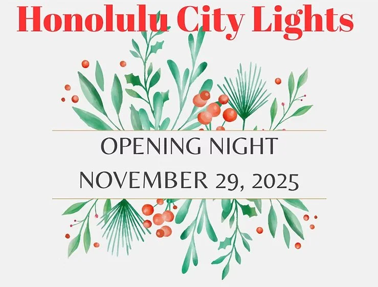 Honolulu City Lights Opening Night, Light Parade, Block Party