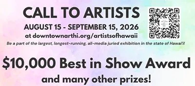 Artists of Hawaii Biennial 2026 - Call to Artists!