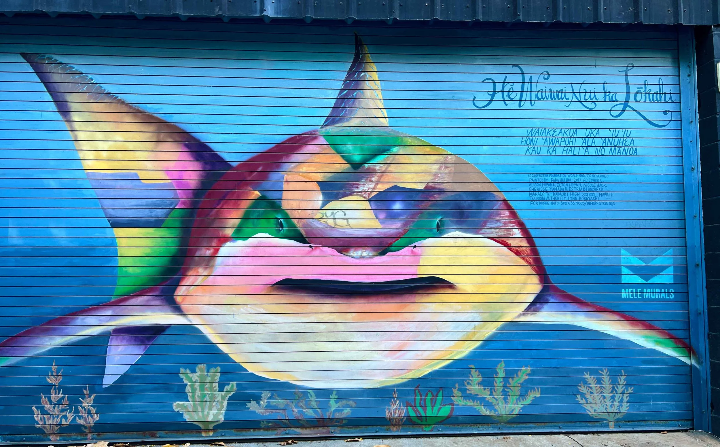 Mele Murals students/Estria Foundation artists, , Kaimukī High School on Kaimukī Ave.