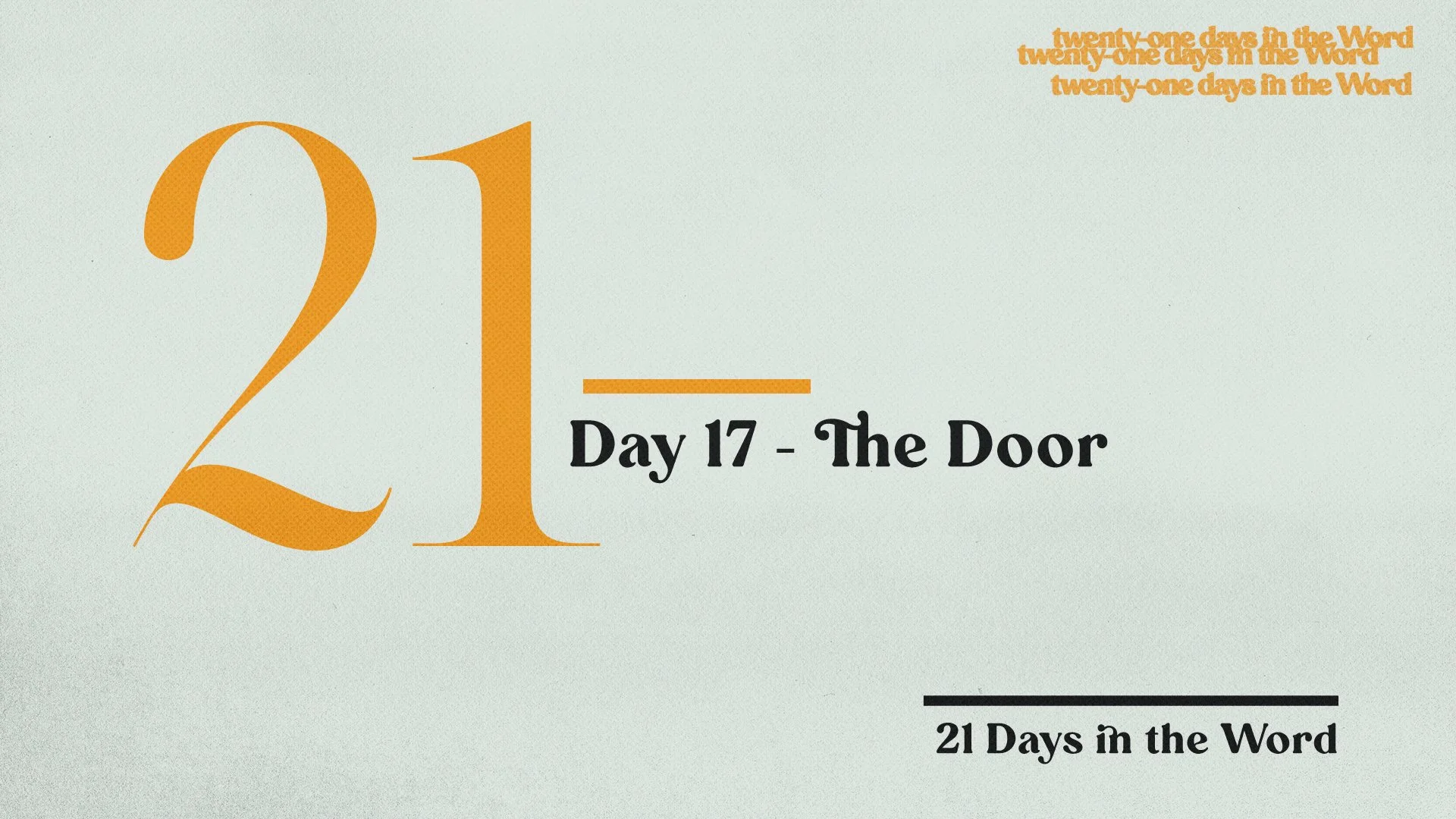 17 - The Door