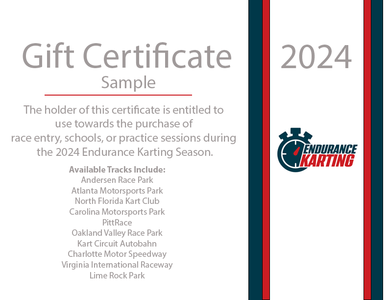 300 Gift Certificate — Endurance Karting