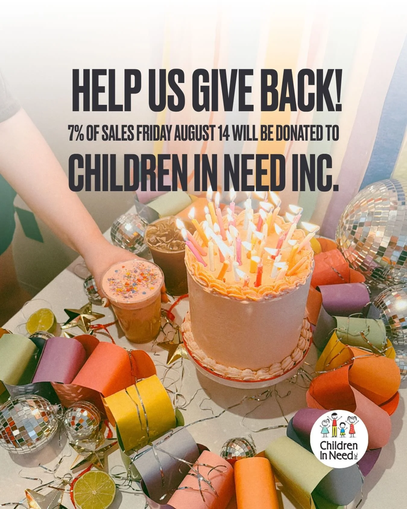 Good morning, Hagerstown! ☕️🖤🎂 Help us show our home a little extra love! We&rsquo;ll be donating 7% of today&rsquo;s profits to @childreninneedwc , a local non-profit with a big heart. Even if you can&rsquo;t make it into the shop today, we encour