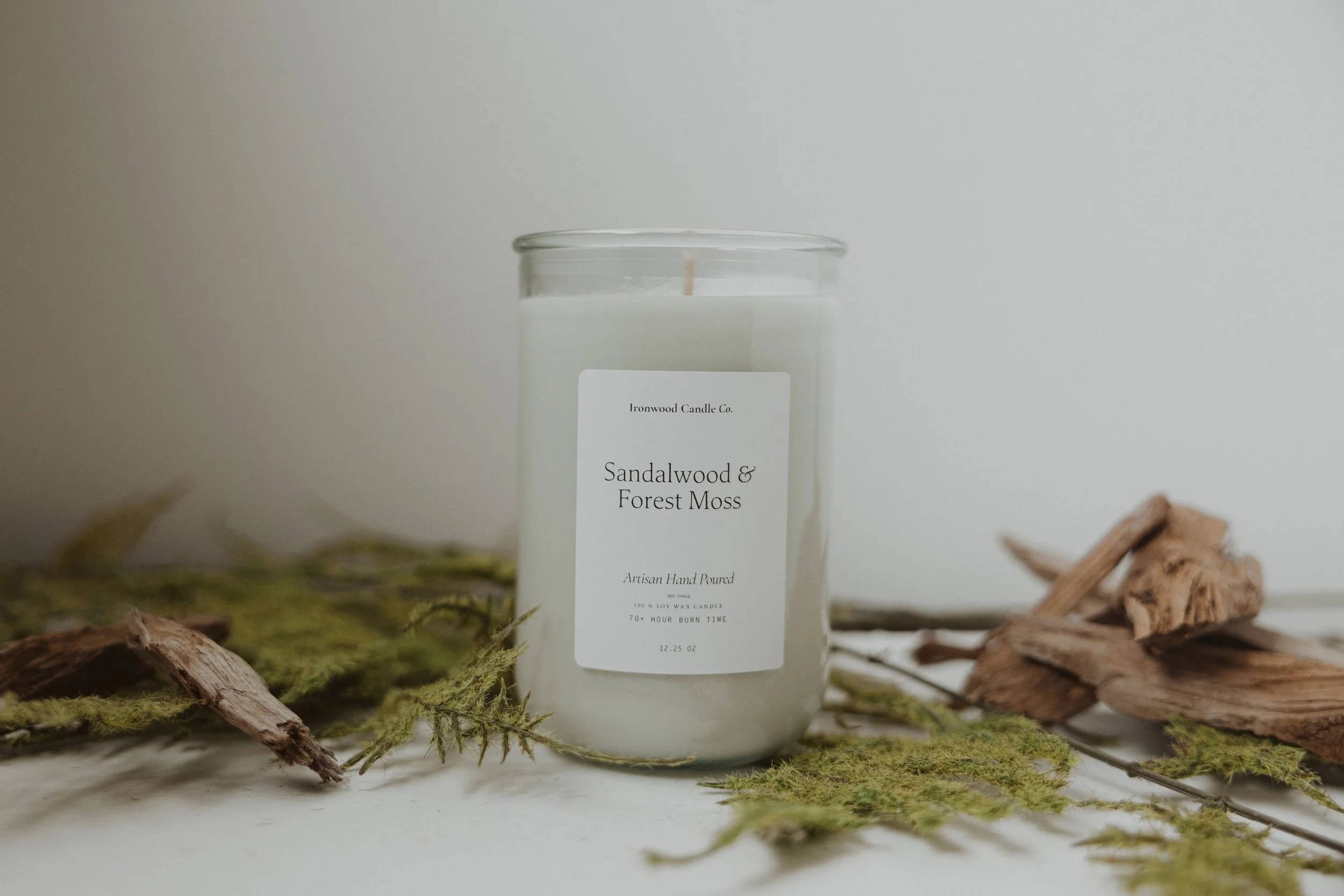 Sandalwood & Forest Moss Candles
