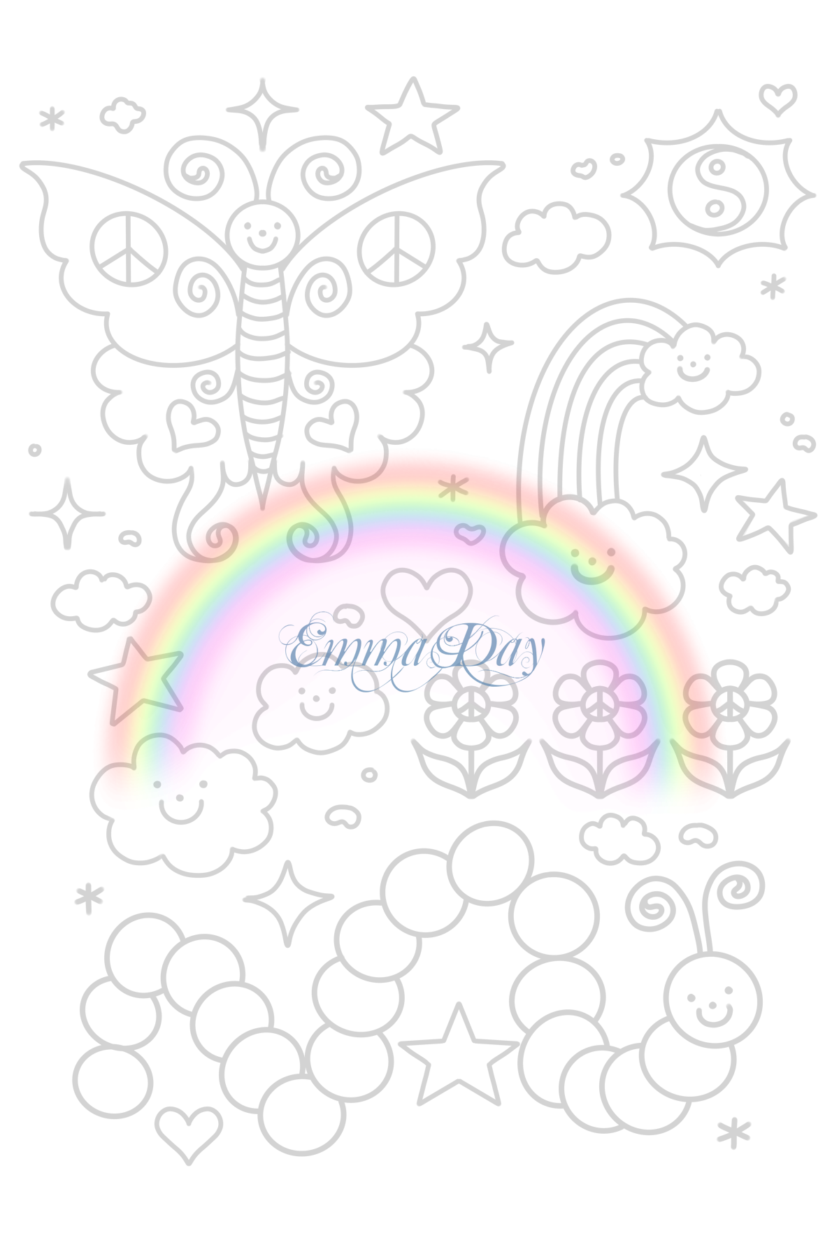 coloring page digital download #22♡