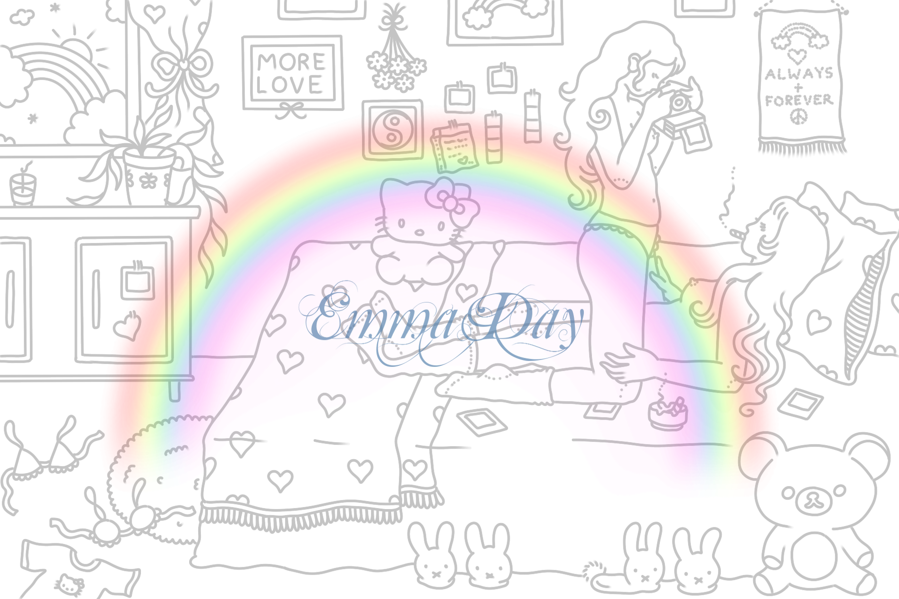 coloring page digital download #15♡