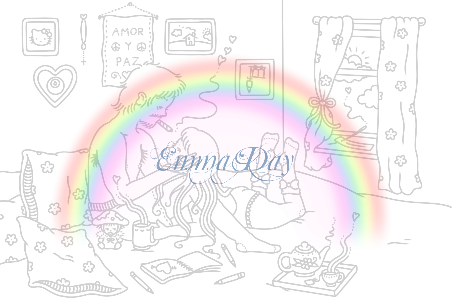 coloring page digital download #6♡