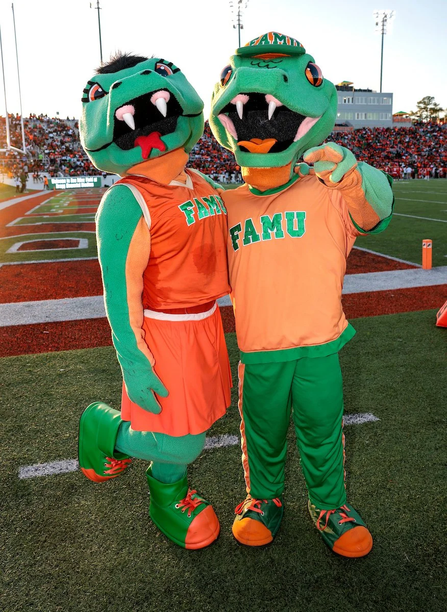 Florida A&M's Venom Mascots at the 2023 Homecoming Game