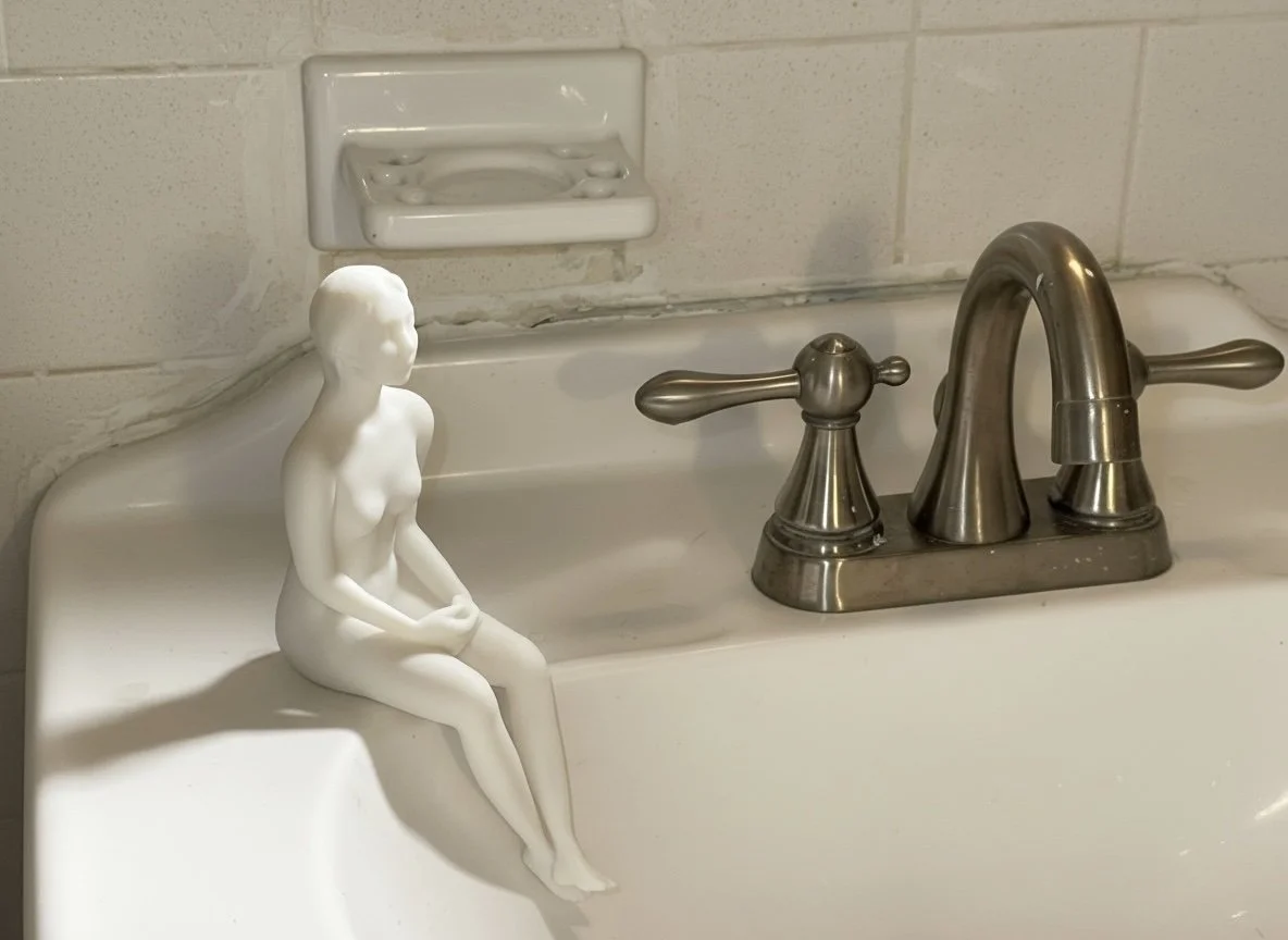 self portrait as soap
2026
white soap 
12x6x20 cm