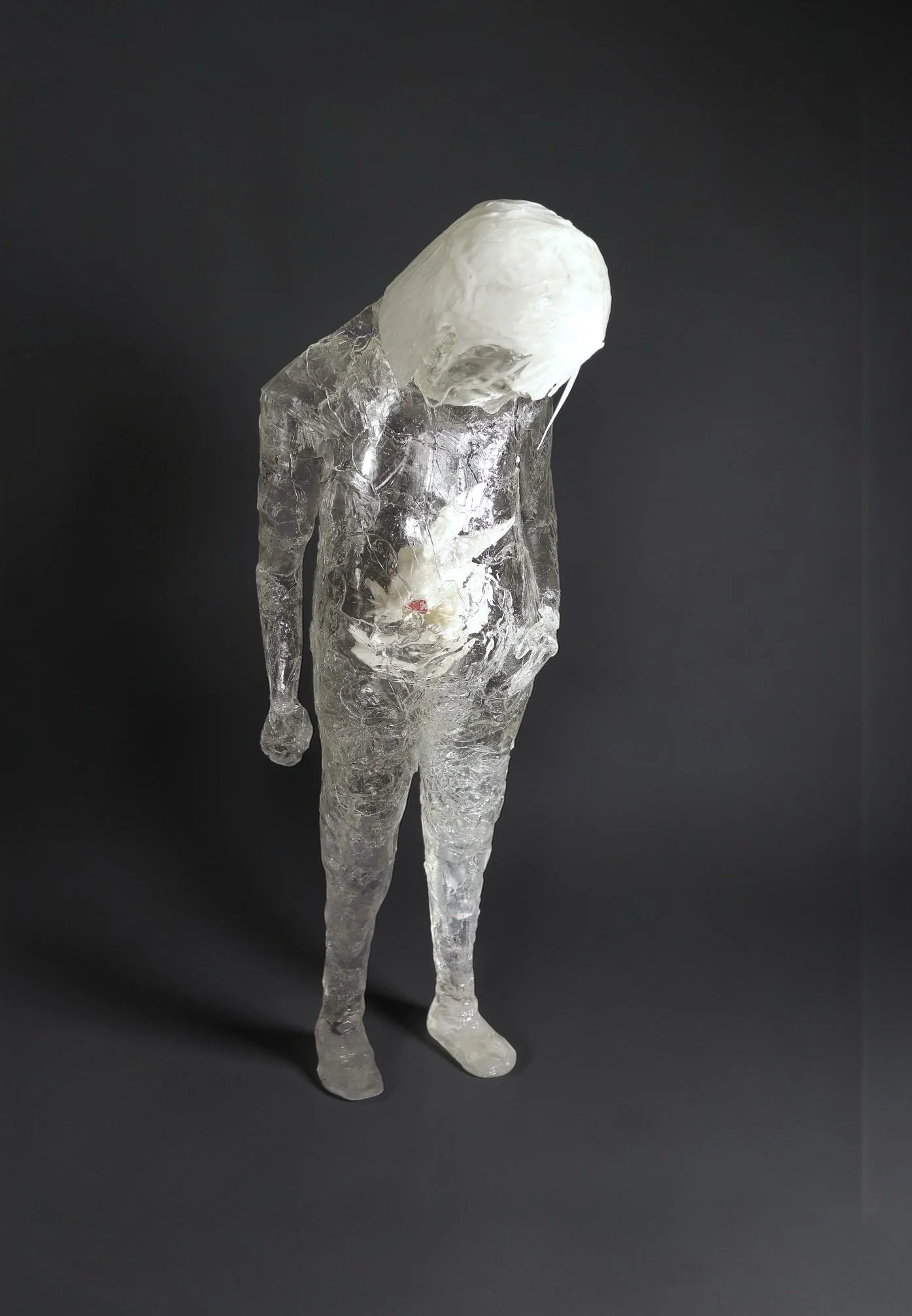 "it's kicking"
(2024)
UV resin, pigments
61x25x24cm