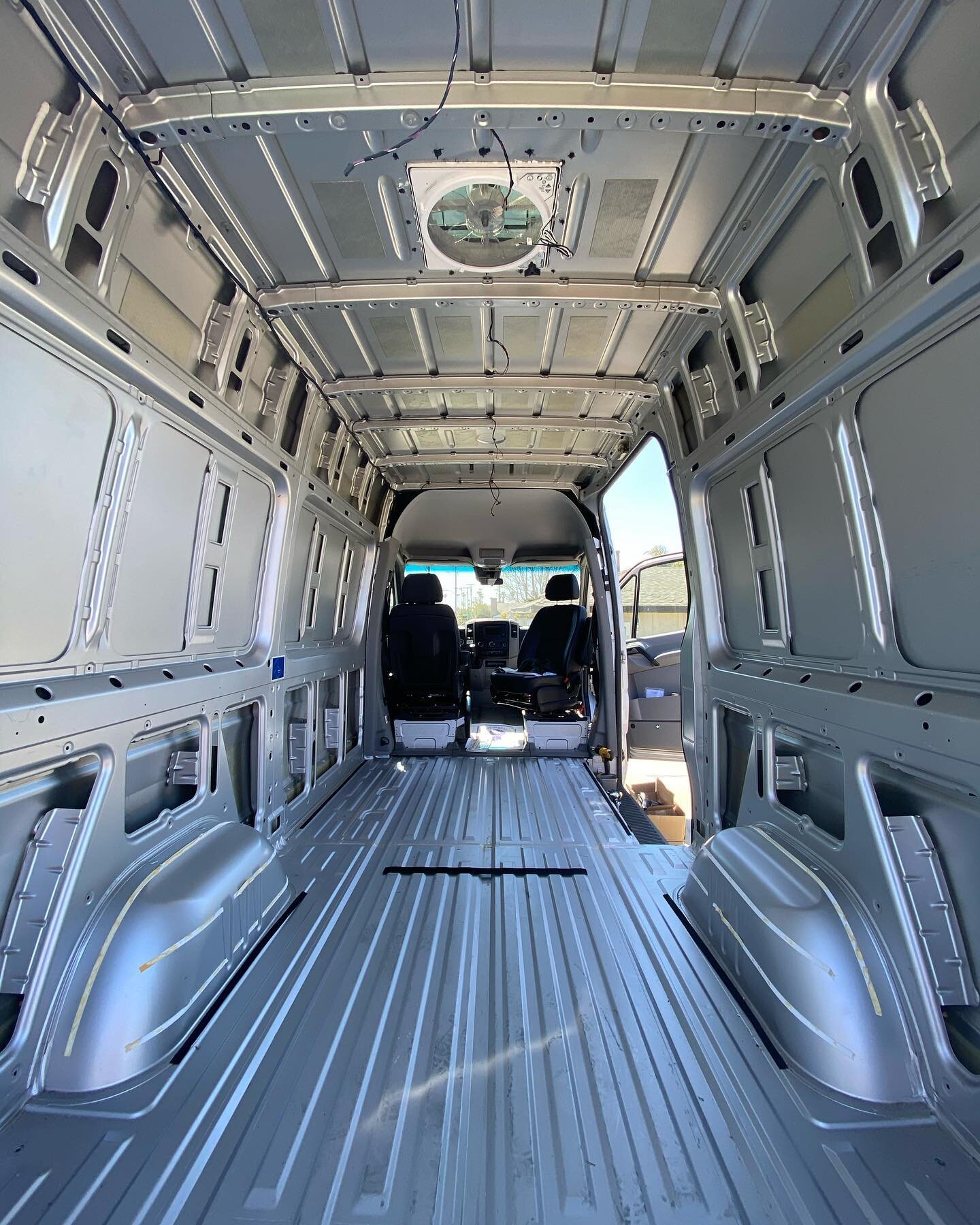 In the market for a custom van? Now&rsquo;s your chance to have your say in the build. This 2018 Sprinter 144&rdquo; is ready to be built. DM if you&rsquo;re interested.  #sprintervan #sprinterconversion #mercedes #vanlife #vanconversion