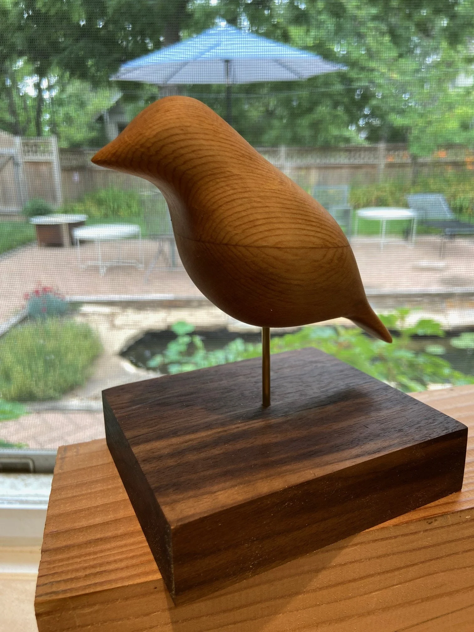 bird: white oak, 4L x 2W x 4.5H, $90