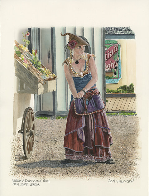 Virginia Renaissance Faire - Fruit Stand Vendor
