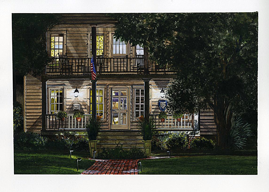Welcoming Evening Porch