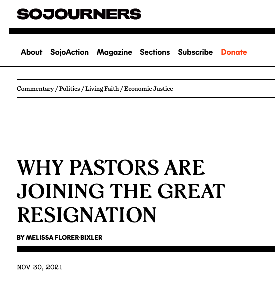 Why Pastors are quitting