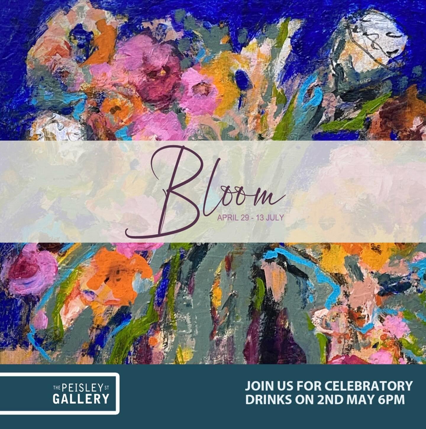 BLOOM @thepeisleystgallery  is now online &amp; the doors open tomorrow at 9 am&hellip;Opening night drinks will be on Thursday 2nd May &amp; 6pm&hellip;gee that&rsquo;s this Thursday!!!
7 amazing artists with their interpretation of BLOOM&hellip;do 