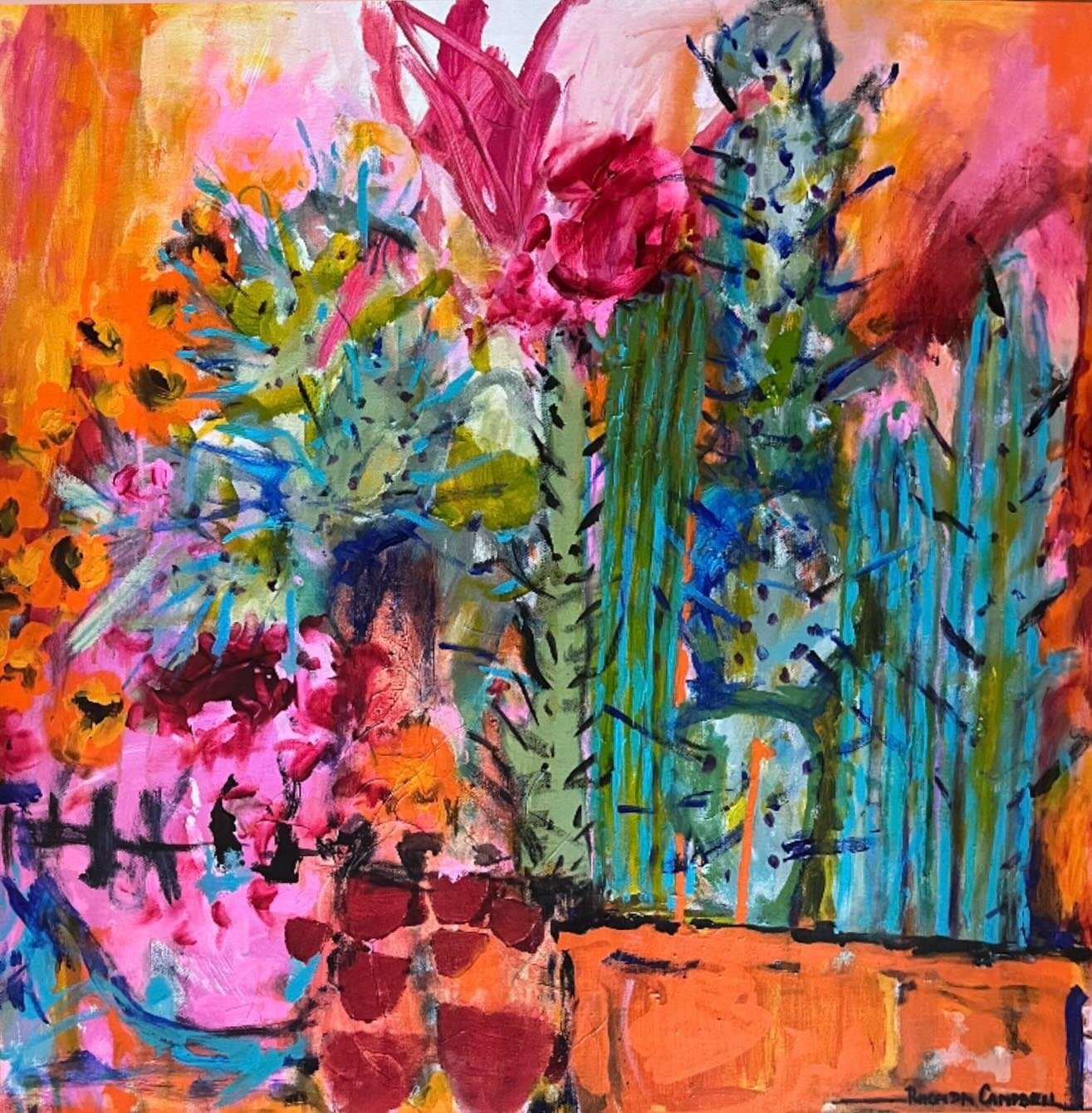 MEXICAN MEMORIES&hellip;come join the fun with some bubbles tonight ..for the group exhibition BLOOM&hellip;.@thepeisleystgallery  6pm &hellip;Opening night&hellip;all welcome.This is one of my works,inspired by a recent trip to Mexico&hellip;flower 