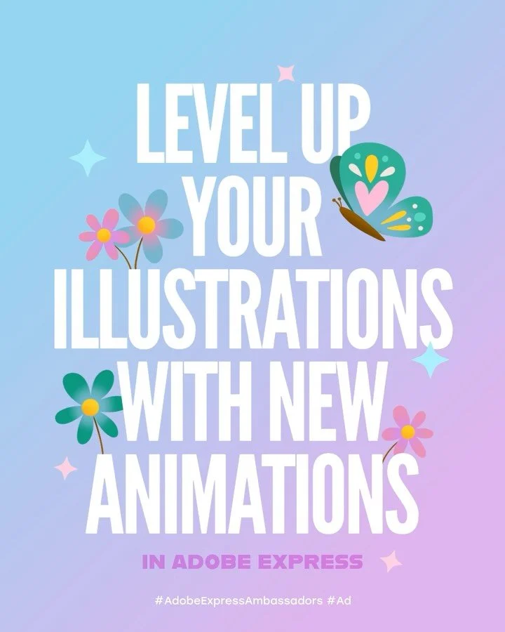 Animation is the easiest way to add oomph to your art, and @adobeexpress&rsquo; new animation styles are so much fun to play with! Swipe to see a few cute illos come to life. 🥹💕

Have you tried adding animations to your work? Head to adobe.com/expr