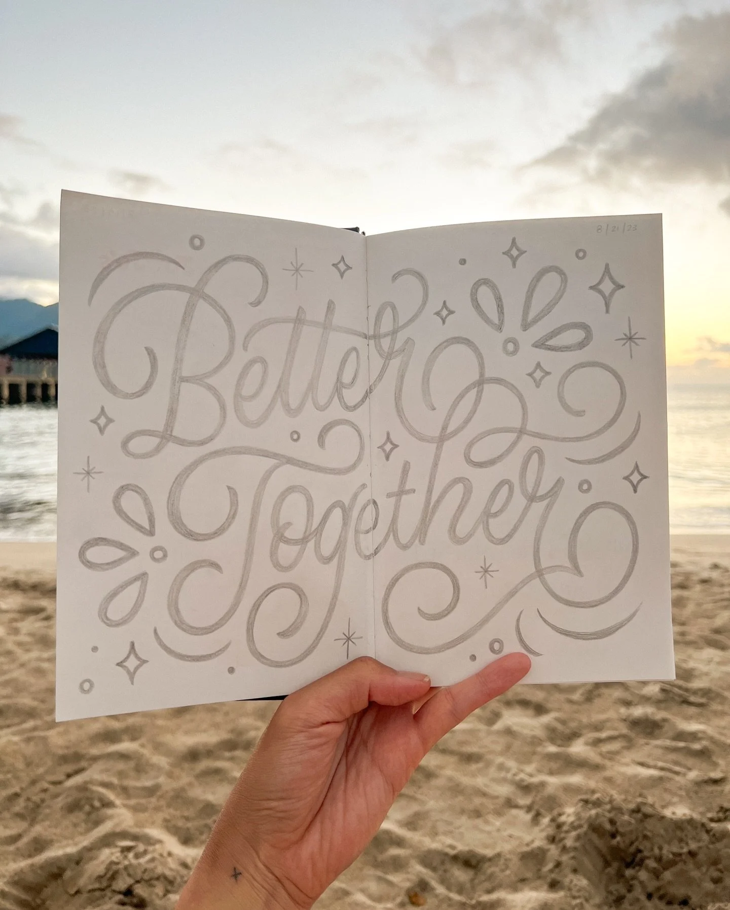 Filed Under: Pics I never posted

Clearing crap from my camera roll and stumbled across these gems. Some ideas live in my sketchbook forever because the digital versions just don&rsquo;t have the same feel. ❤️✏️

#winkandwonder #analog #lettering #sc