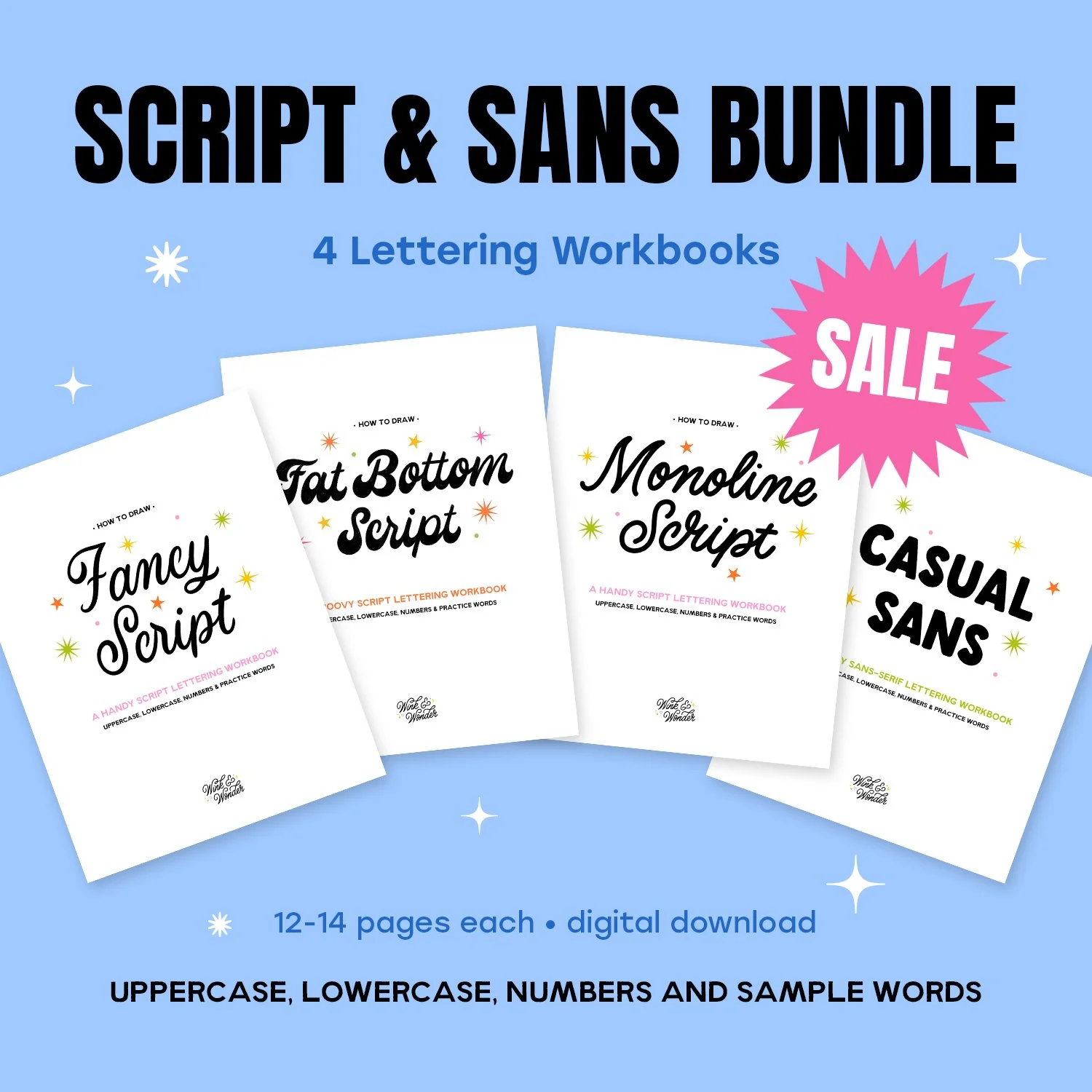 Script & Sans Lettering Bundle