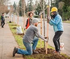 Friends of Trees - Central South Vancouver neighborhood volunteer planting day