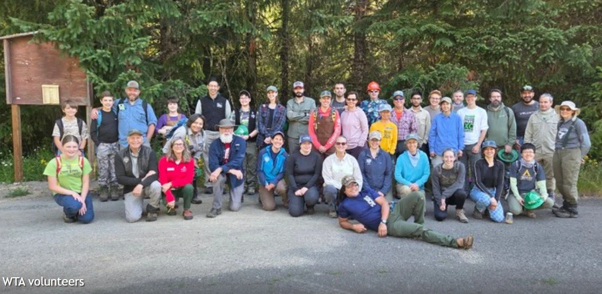 Veterans' Trail Work Party at Whistle Punk Day Work Party