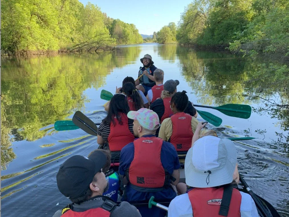 Vancouver Lake Community Paddle Trip in the Big Canoes