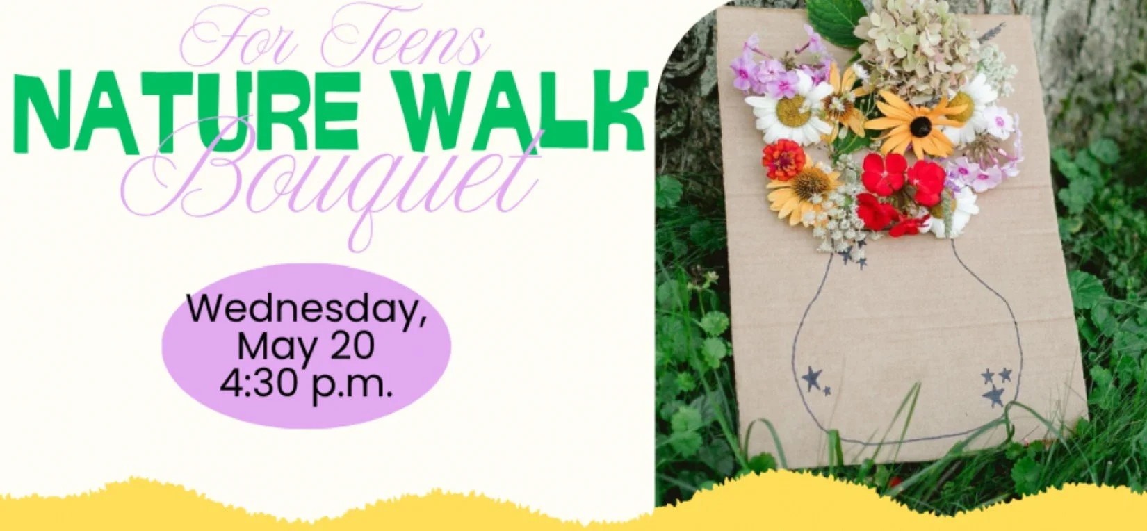 Camas Library Teen Nature Walk - Flower Bouquet